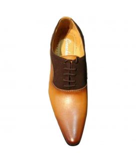 Men's Brown Oxfords Leather Shoes