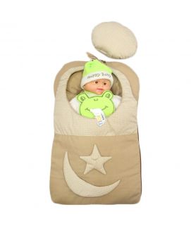 Baby Carry Nest Beige Moon Star Style