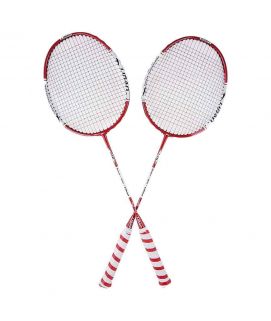 Sports City Sportica 726 Pack of 2 Badminton Rackets White & Red